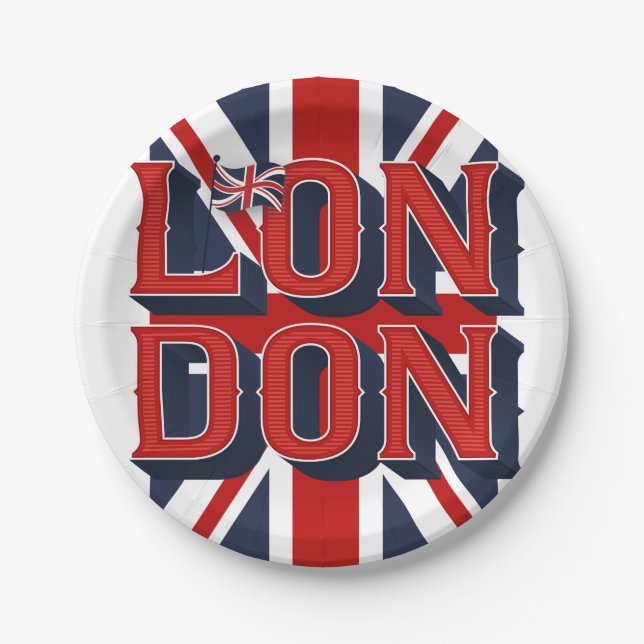 Londoner Teller für Flaggenpapiere (Vorderseite)