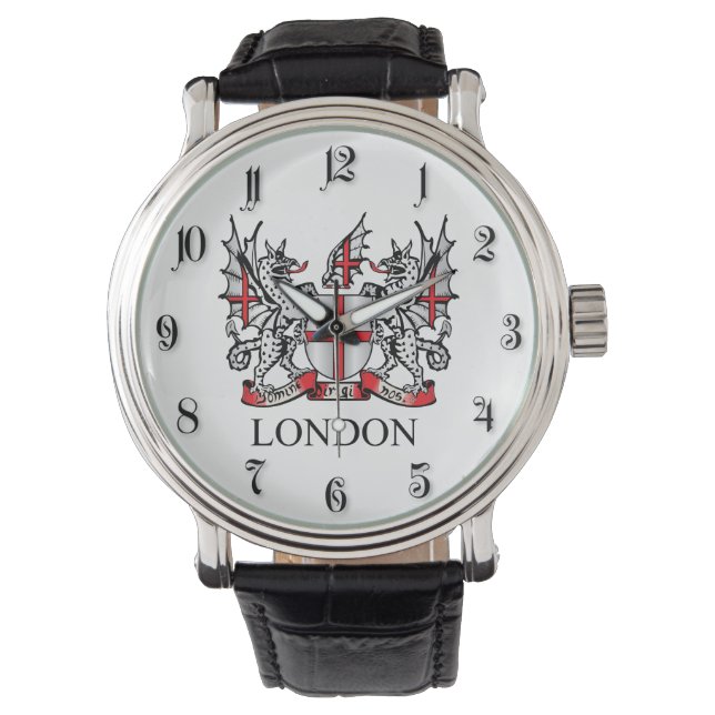 Londoner Wappen Armbanduhr (Vorderseite)