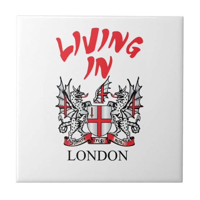 Londoner Wappen Fliese (Vorderseite)