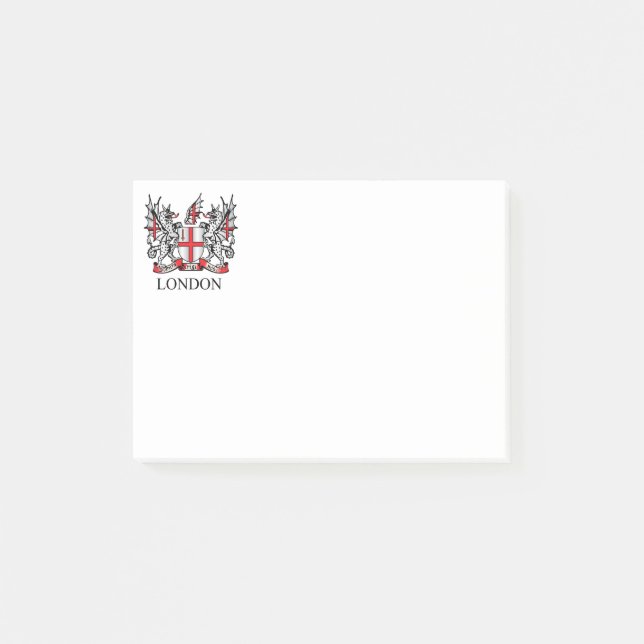 Londoner Wappen Post-it Klebezettel (Vorderseite)