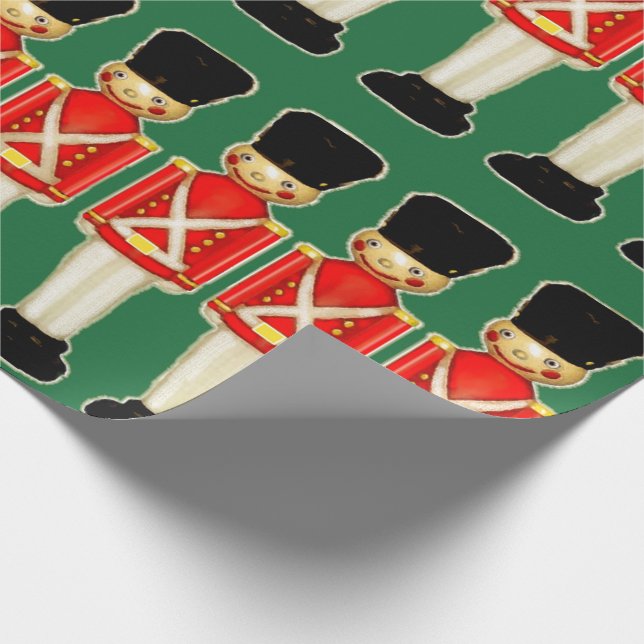 Londoner WeihnachtsWeihnachten Geschenkpapier (Ecke)