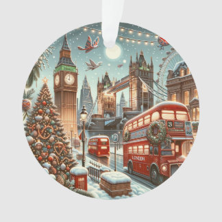 London's Festive Splendor - Vibrant Christmas Car