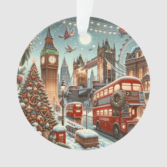 London's Festive Splendor - Vibrant Christmas Car (devant)
