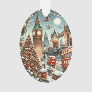 London's Festive Splendor - Vibrant Christmas Car