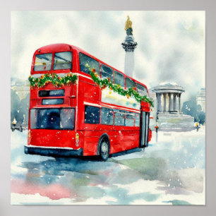 Londons Ikonische Doppeldecker-Busse, (B) Poster