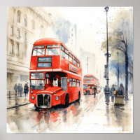 Londons Ikonische Doppeldecker-Busse, (D)