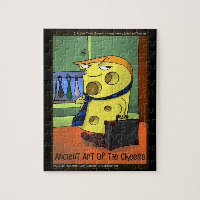 Londons Times Cartoon Tai Chi Funny Jigsaw Puzzle (Vertikal)