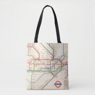 Londons Untergrund-Karte Tasche
