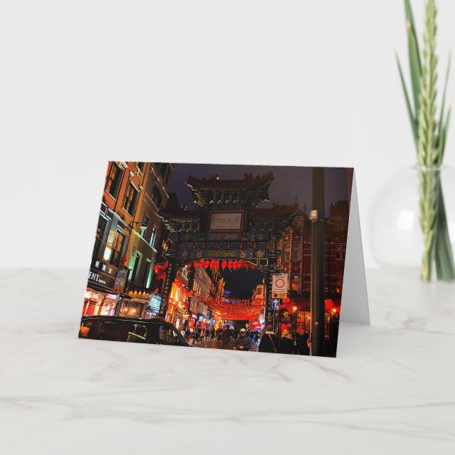 Londres, Angleterre Carte Chinatown #1 (Devant)