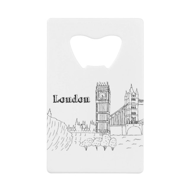 Londres Big Ben Vacation Dessin Vacances Art Trave (Devant)