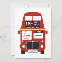 Londres Bus Enregistrer la carte Date personnalisé