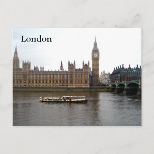 Londres, Carte postale des Chambres du Parlement