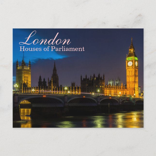 Londres - Carte postale du Parlement (Devant)