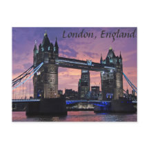 Londres, carte postale Tower Bridge