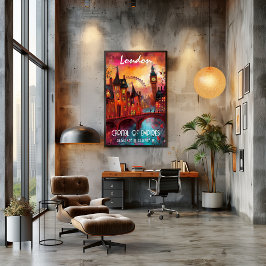 Londres en Arte Contemporáneo Poster