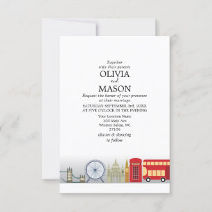 Londres Faire-part de mariage Angleterre