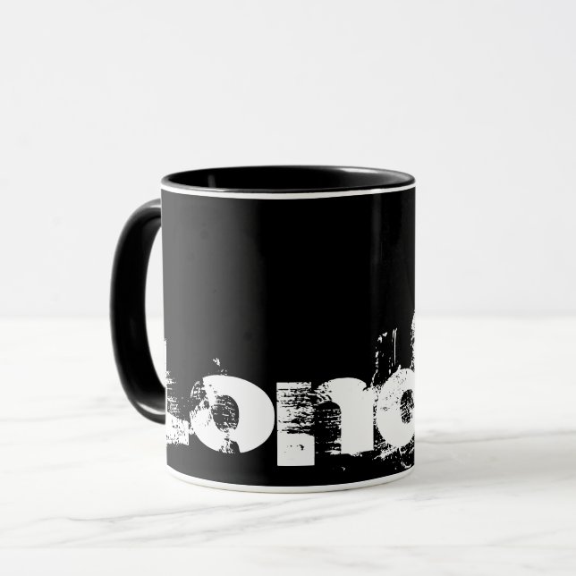 Londres - Mug De Style Noir Et Blanc Cool (Devant gauche)
