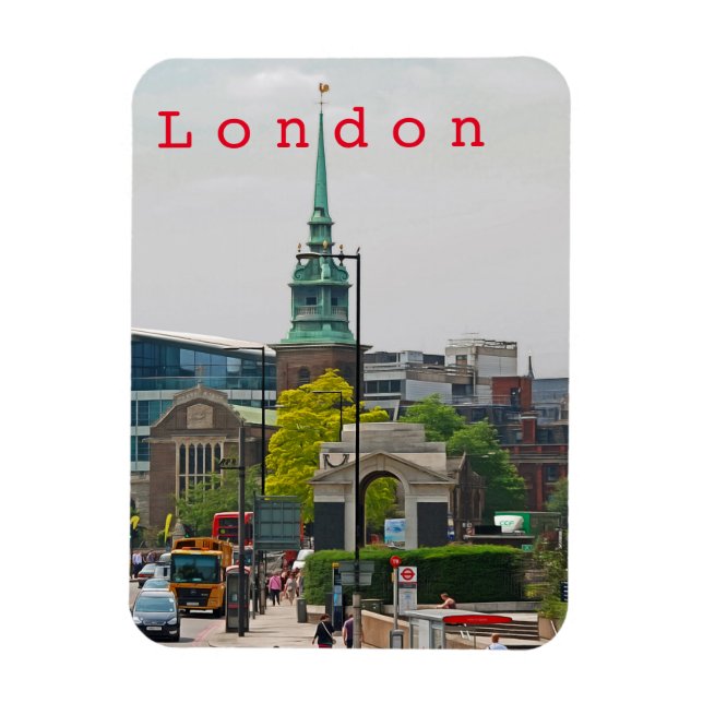 Londres n° 6. Magnet photo flexible (Vertical)