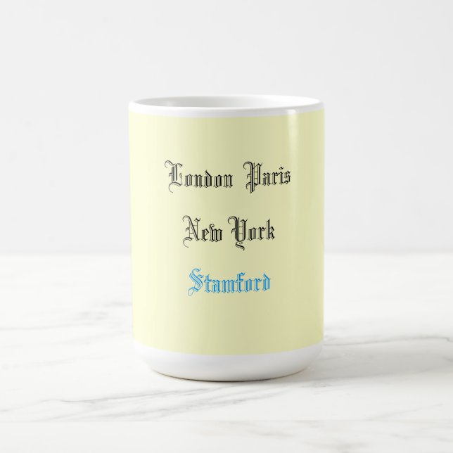 "Londres tasse de café de Paris New York" (Centre)