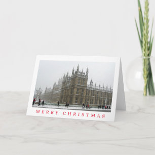 Londres Westminster en hiver voir la carte de Noël