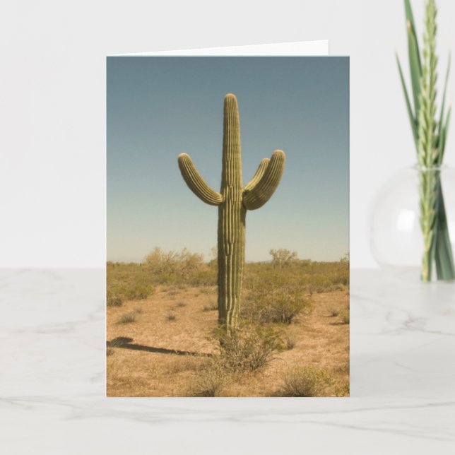 Lone Cactus Karte (Vorderseite)