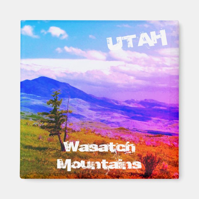 "Lone Cedar" Wasatch Mountains, Utah Landscape Magnet (Vorne)