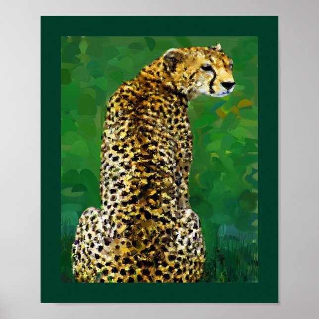 Lone Cheetah Poster (Vorne)