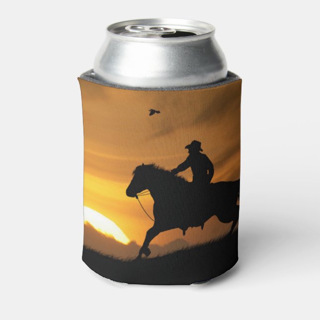 Lone Cowboy Beer Cozy Cup Dosenkühler (Kanne Rückseite)