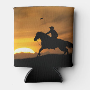 Lone Cowboy Beer Soda Koozie Western Dosenkühler