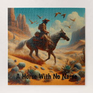 Lone Cowboy in Wüstenschlucht - Surrealer Western