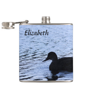 Lone Duck Wildlife Lake Water Ripples Fotografie Flachmann