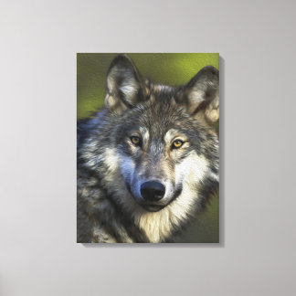 Lone Gray Wolf Leinwanddruck