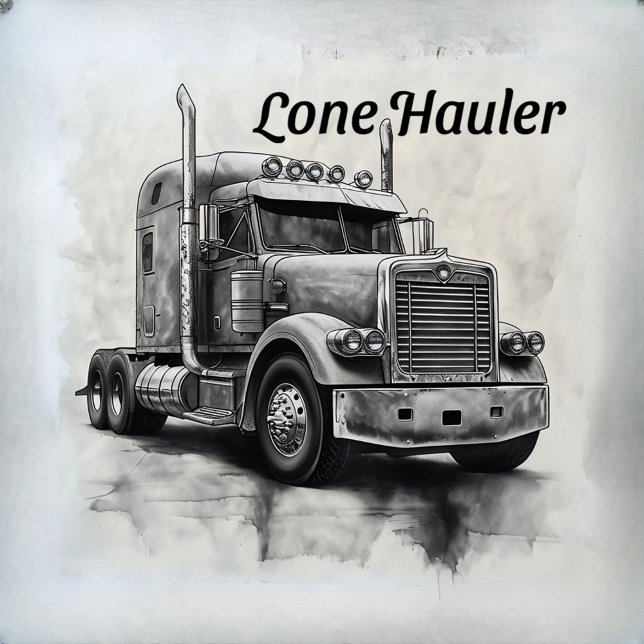 "Lone Hauler - Bold Bobtail Truck Art Pri Fotoblock (Von Creator hochgeladen)