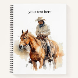 Lone Horizon Watercolor Ranger Notizbuch