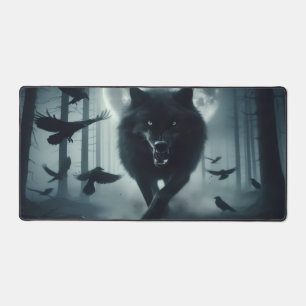 Lone Hunter Desk Mat Schreibtischunterlage