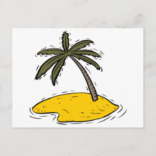 Lone Palm Tree Postkarte