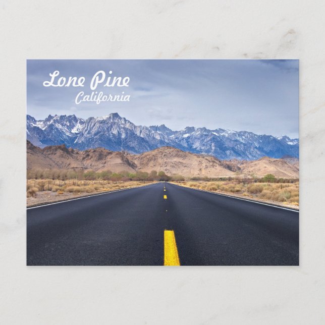 Lone Pine California Postkarte (Vorderseite)