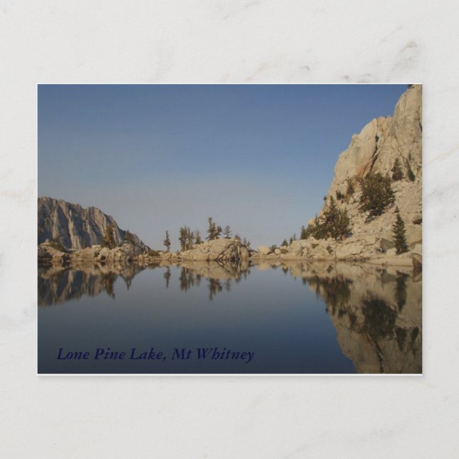 Lone Pine Lake, Mt Whitney Postkarte (Vorderseite)