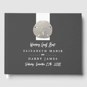 Lone Sand Dollar - Holzkohle Grau - Hochzeit Gästebuch