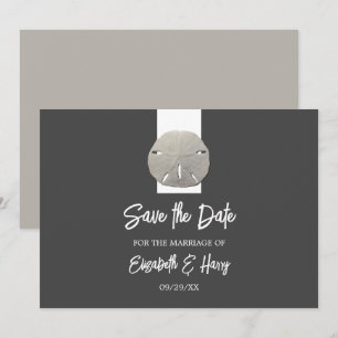 Lone Sand Dollar - Holzkohle Grau - Save the Date