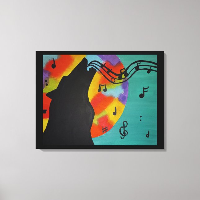 Lone Singer Canvas Print Leinwanddruck (Vorderseite)