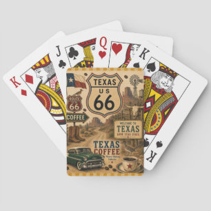 Lone Star Highway 66 Longhorn Wette Spielkarten