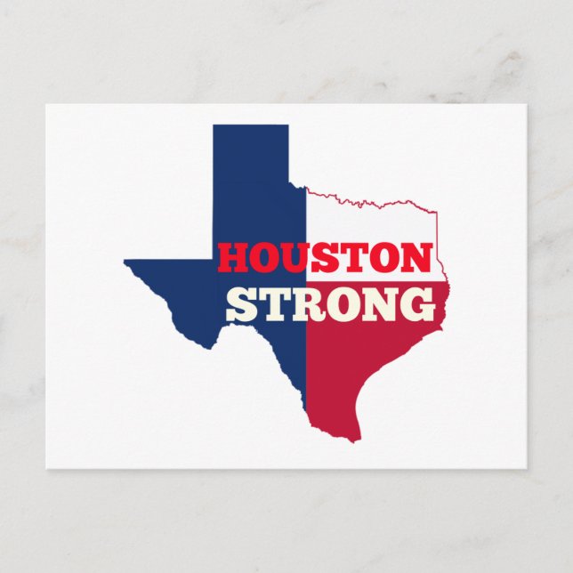 Lone Star "Houston Strong" Postkarte (Vorderseite)