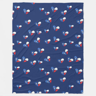 Lone Star Staat Texas Flag Herz Fleecedecke