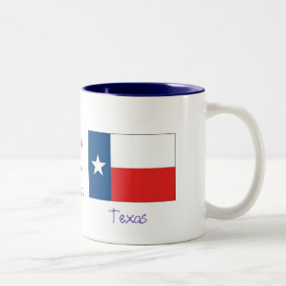 Lone Star Staat-Texas Zweifarbige Tasse