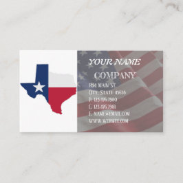 Lone Star Texas Flag und Karte