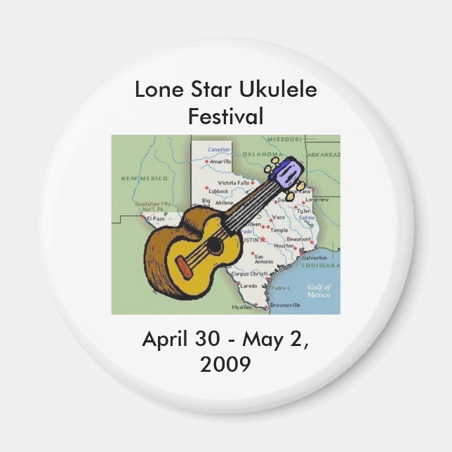 Lone Star Ukulele Festival Magnet (Vorne)