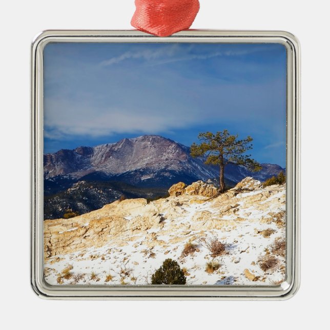 Lone Tree Ornament Aus Metall (Vorne)