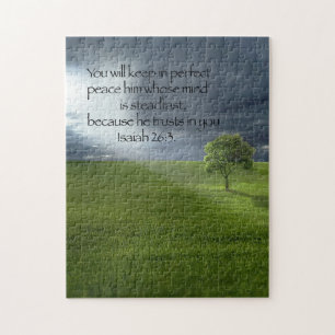 Lone Tree Sunshine Christliche Bibelstelle