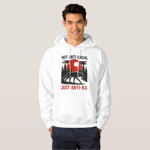 Lone Wolf Code – Nicht asozial, sondern gegen Schw Hoodie